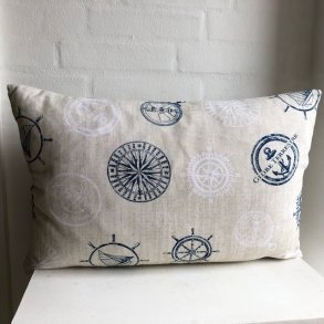 Pude / Pyntepude / Sofapude / med maritimt mnster